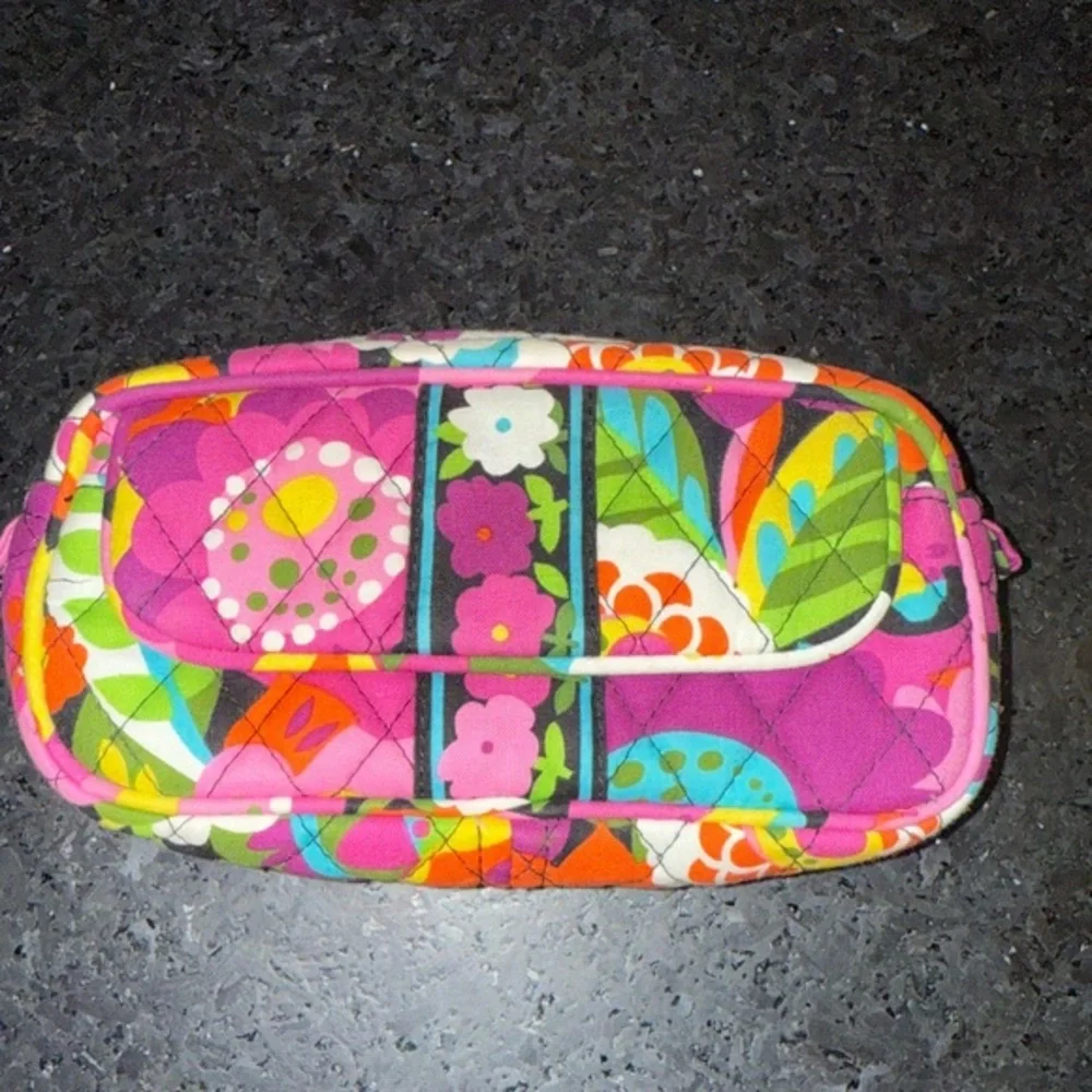 NEW VERA BRADLEY VA VA BLOOM MIRRORED MAKEUP BAG